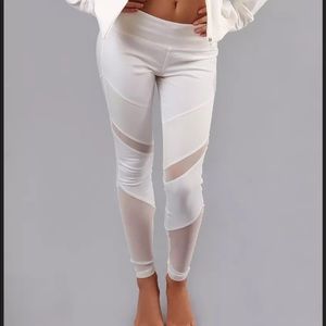 Electric yoga white yoga leggings M